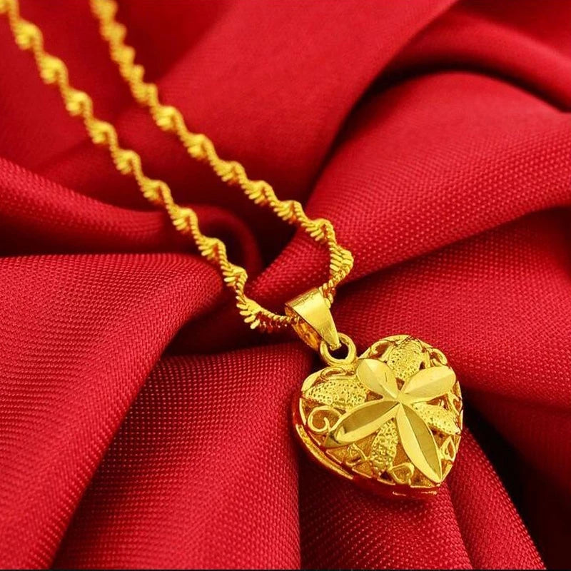 Stylish Gold Heart Pendant for Women | Perfect Gift of Love & Beauty