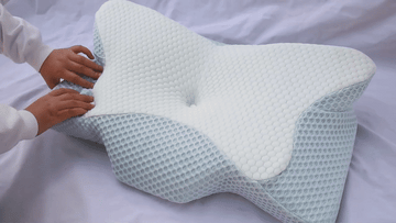 Butterfly Shape Memory Foam Pillow | Orthopedic Neck & Shoulder Support for Better Sleep