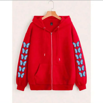 Fashionable Printed Zipper Top – Casual Wear