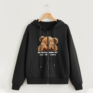 Fashionable Printed Zipper Top – Casual Wear